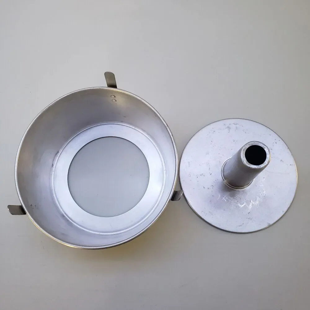 Vtg Mirro Angle Food Cake Pan 10x4 1/4 in Round 2 Pcs Aluminum Tube Bakeware